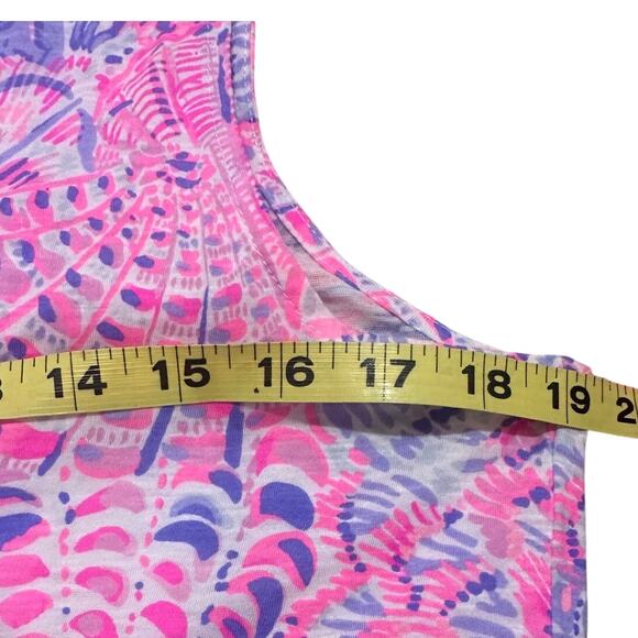 NWT Lilly Pulitzer Essie Tank Top Razberry Sea You Soon, size Medium - Picture 7 of 9